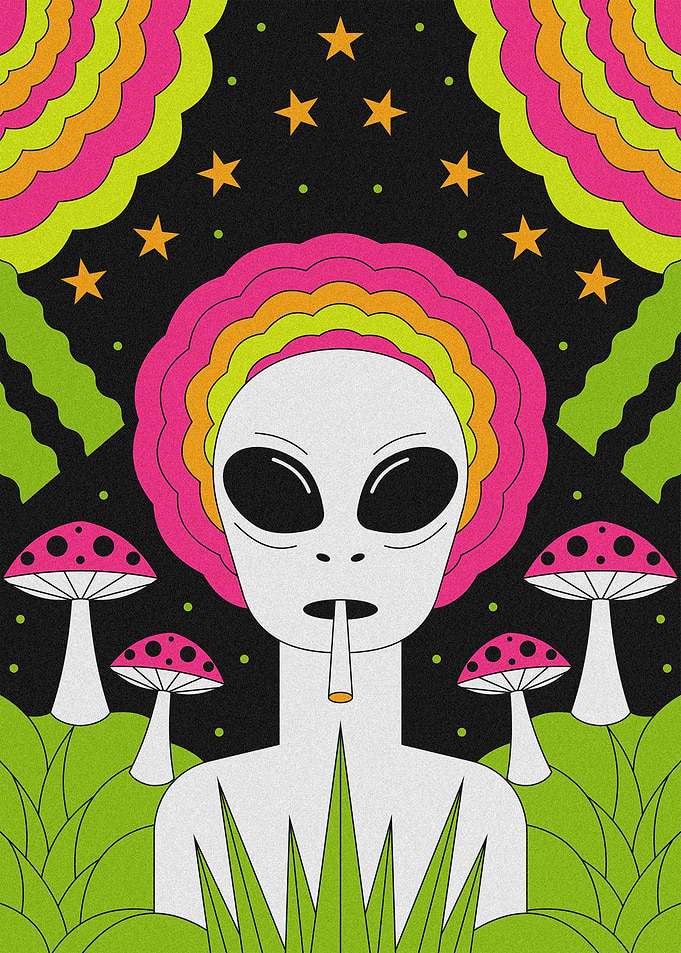 Alien Psychedelic Art