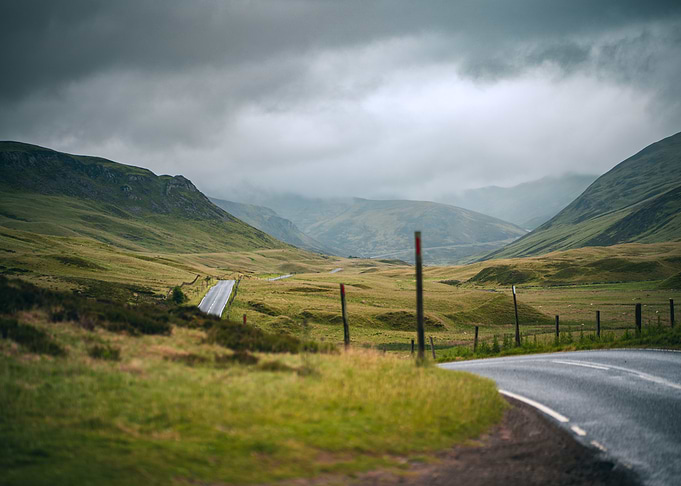 Scotland A93 Road