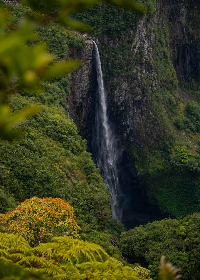 'Trou de fer' Waterfall in Réunion Island