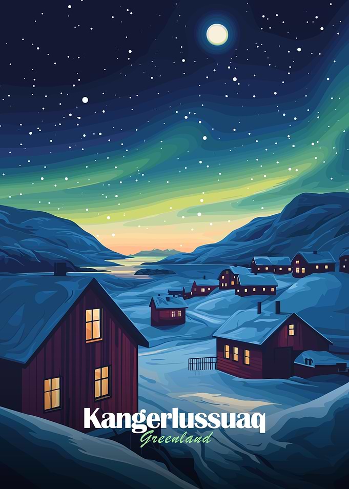 Greenland Village Night