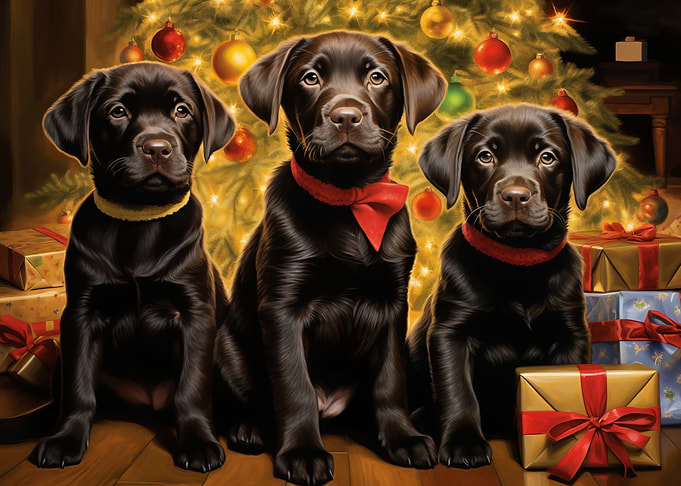 Christmas Labrador Puppies