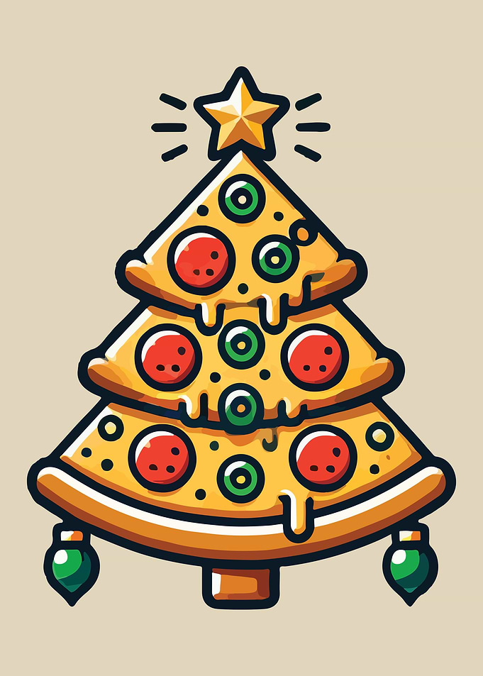 Pizza Christmas Tree