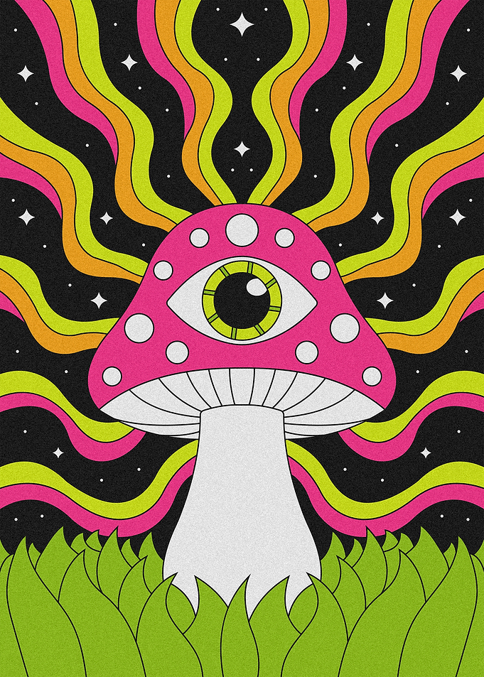Psychedelic Mushroom Art