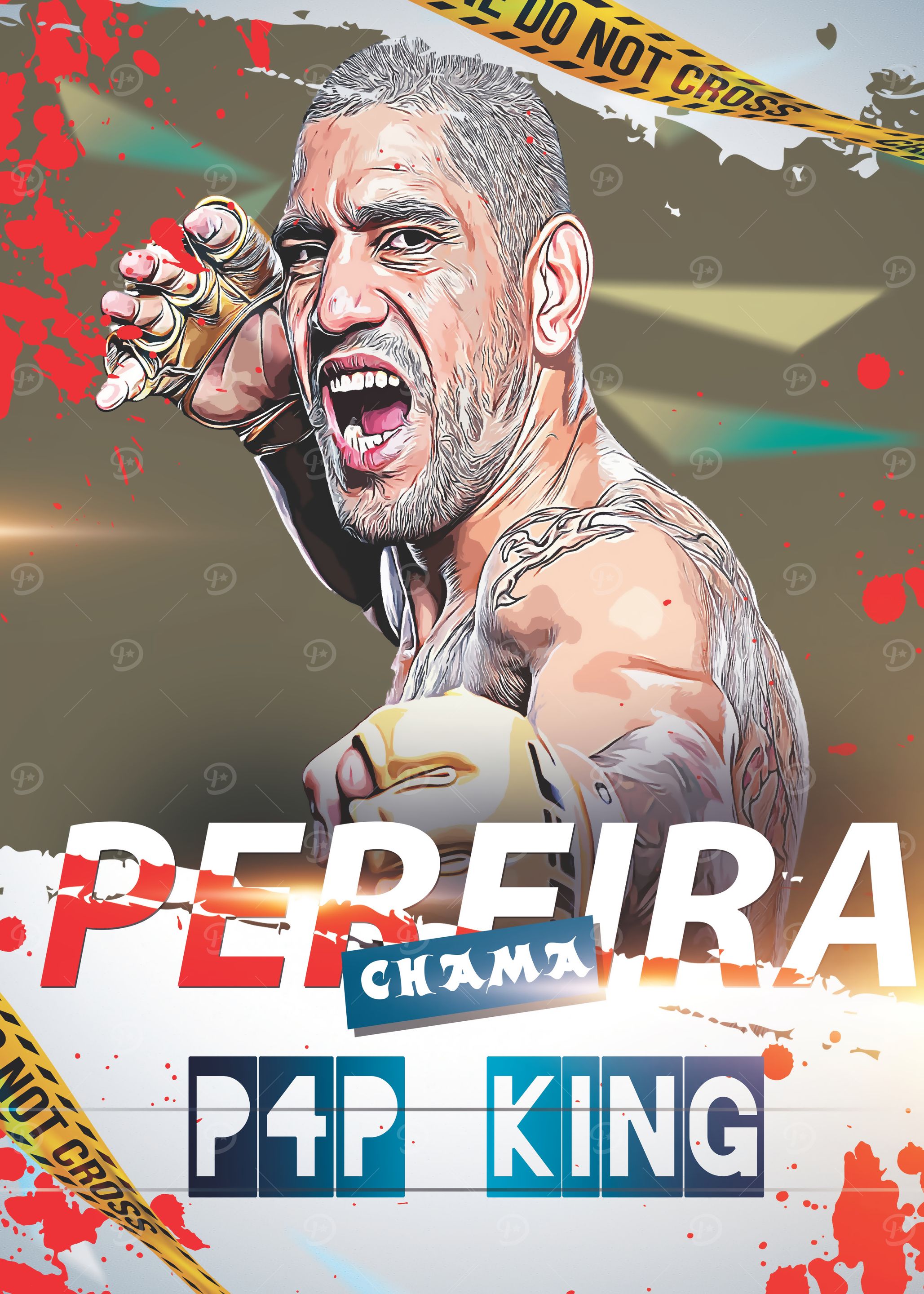 Pereira Chama MMA Poster