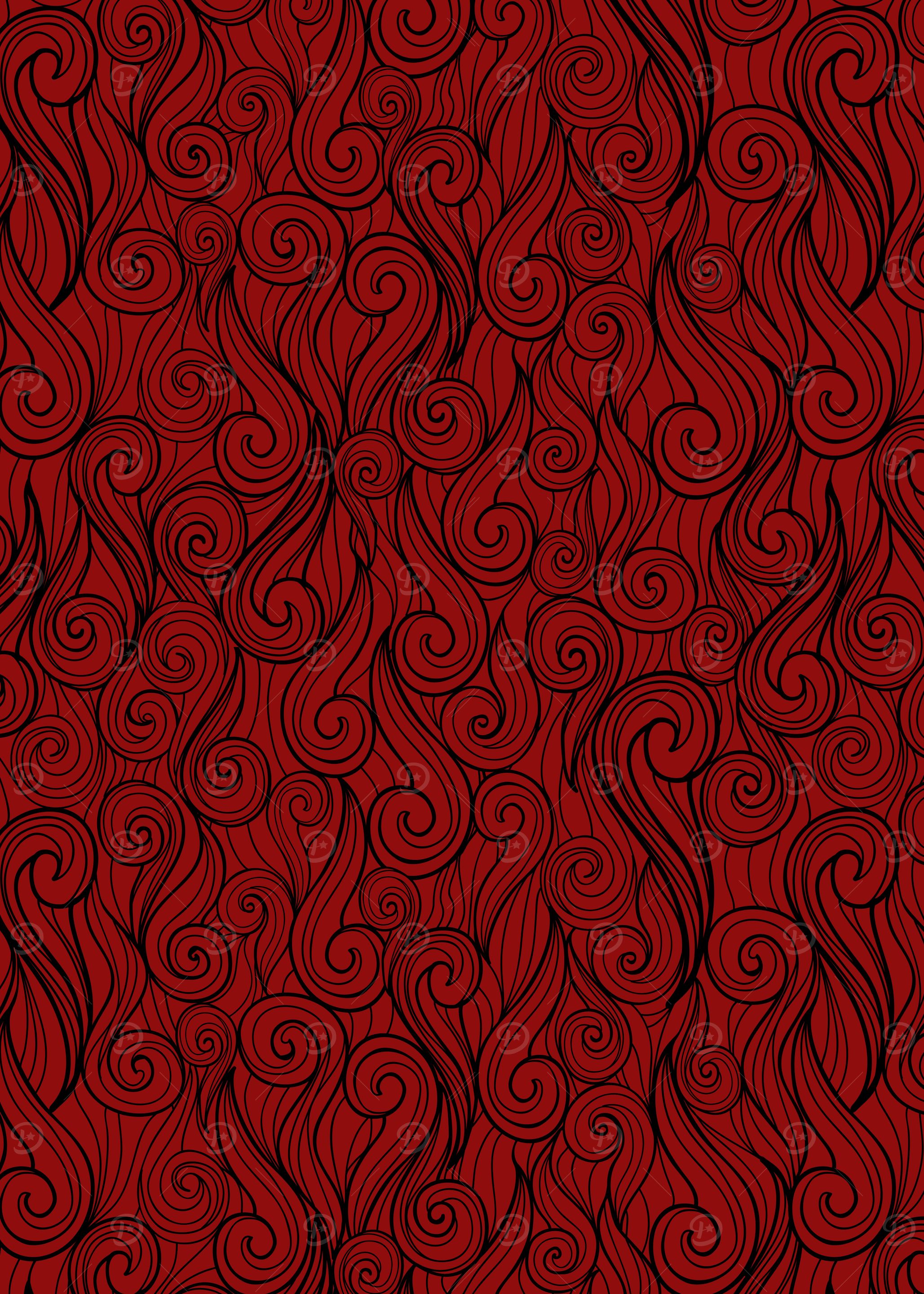 Red Swirl Pattern