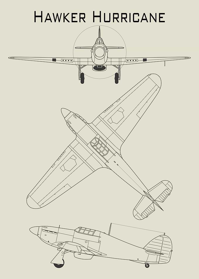 Hawker Hurricane Blueprint