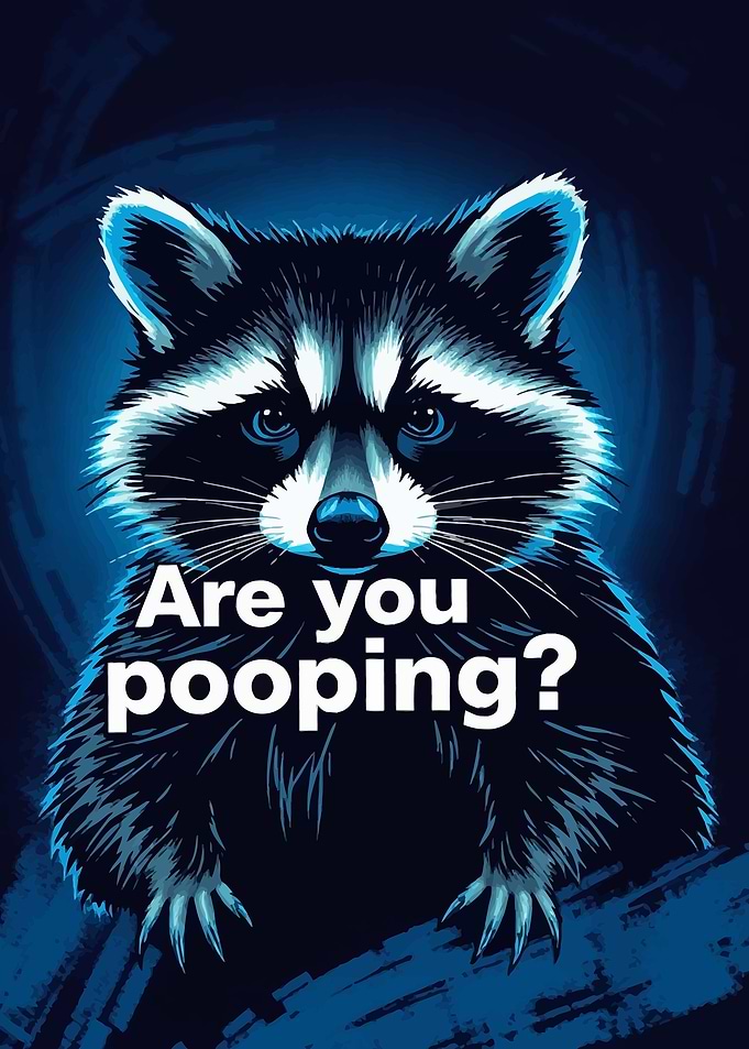 Funny Raccoon Shocking
