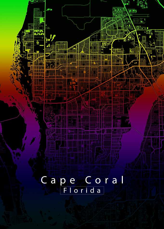 Cape Coral Florida Map