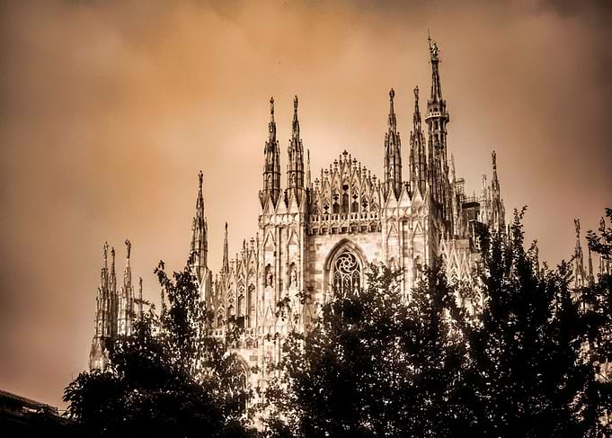 Milan Cathedral Sunset
