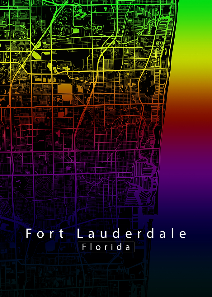 Fort Lauderdale Florida City Map