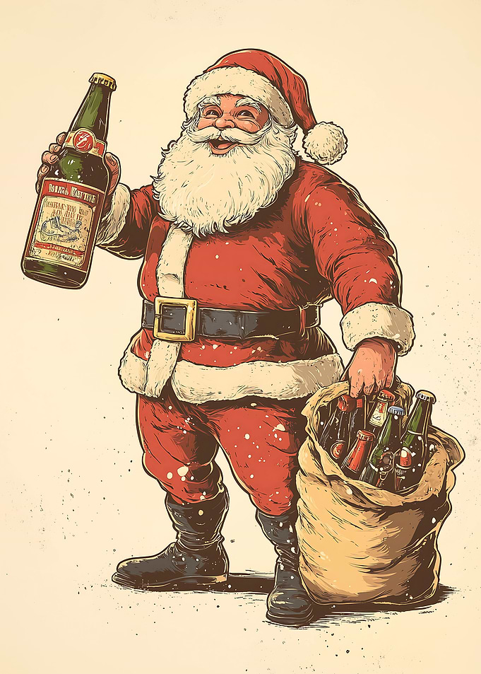 Santa Claus with Beer