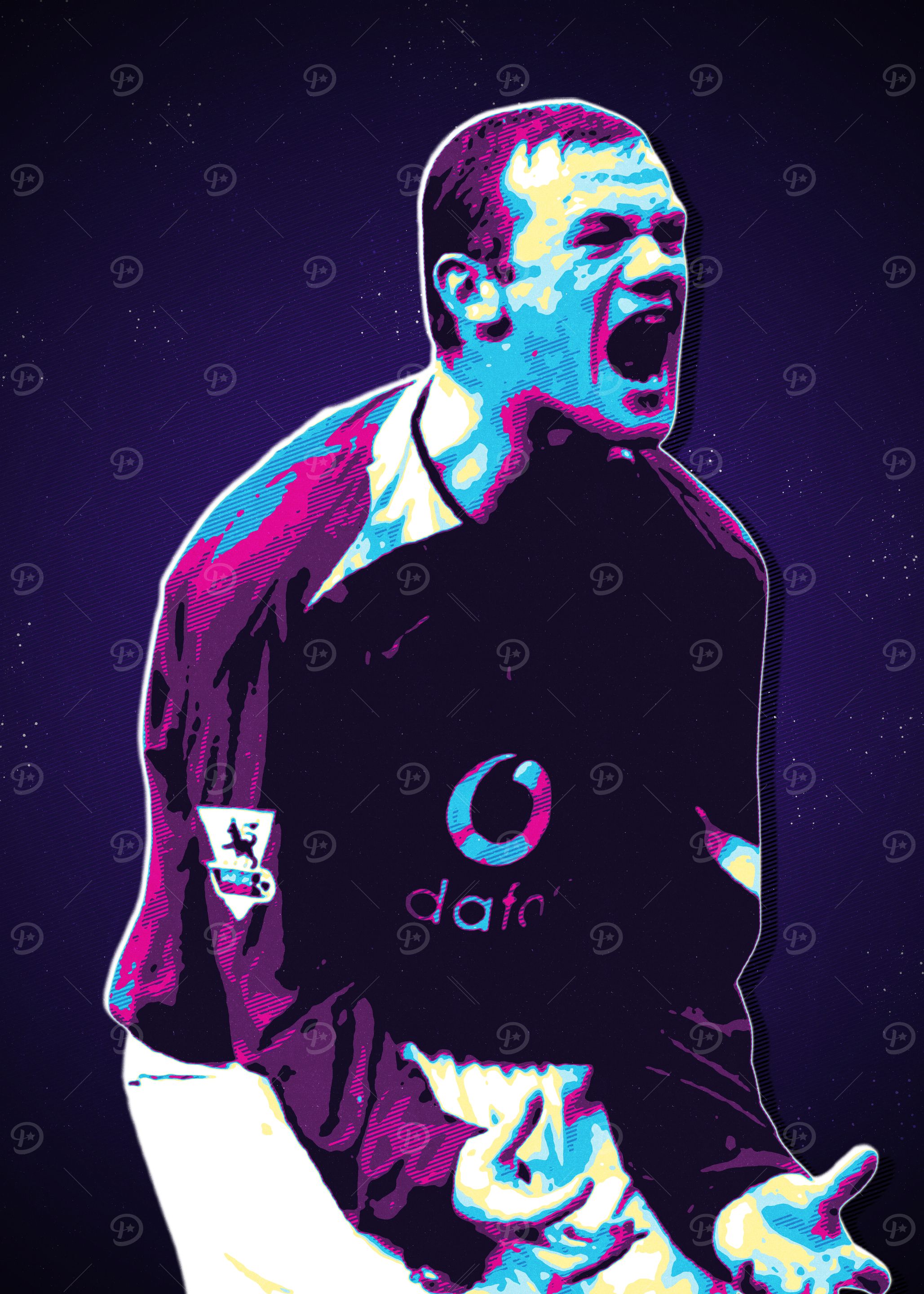 Rooney Football Art