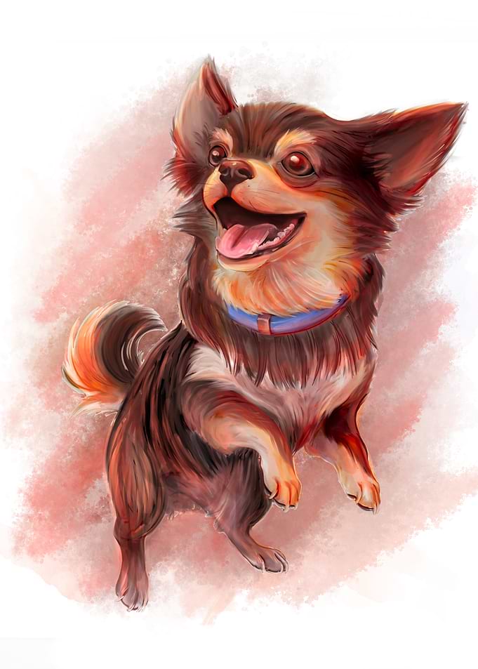 Happy Chihuahua Painting