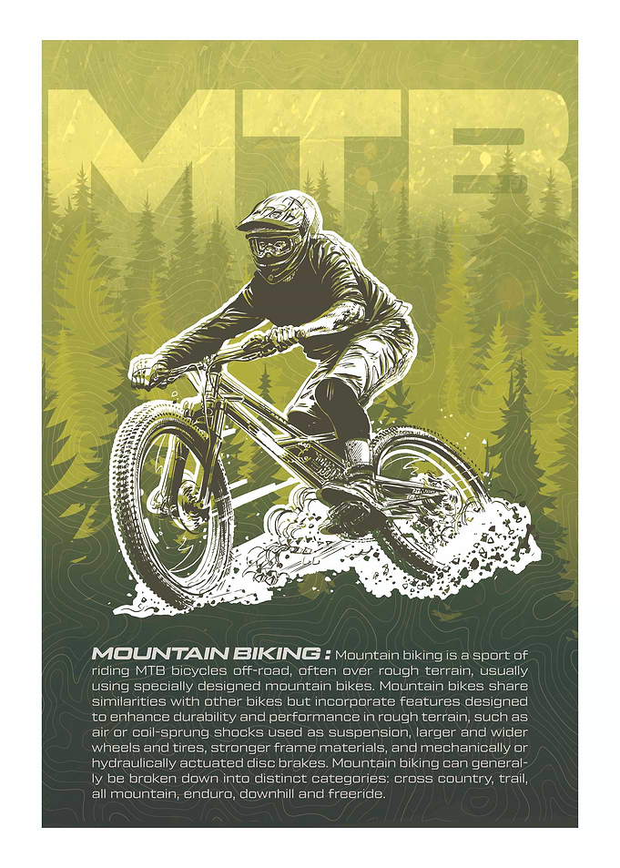 Mountain Bike - Mountain Biking MTB Definition Poster