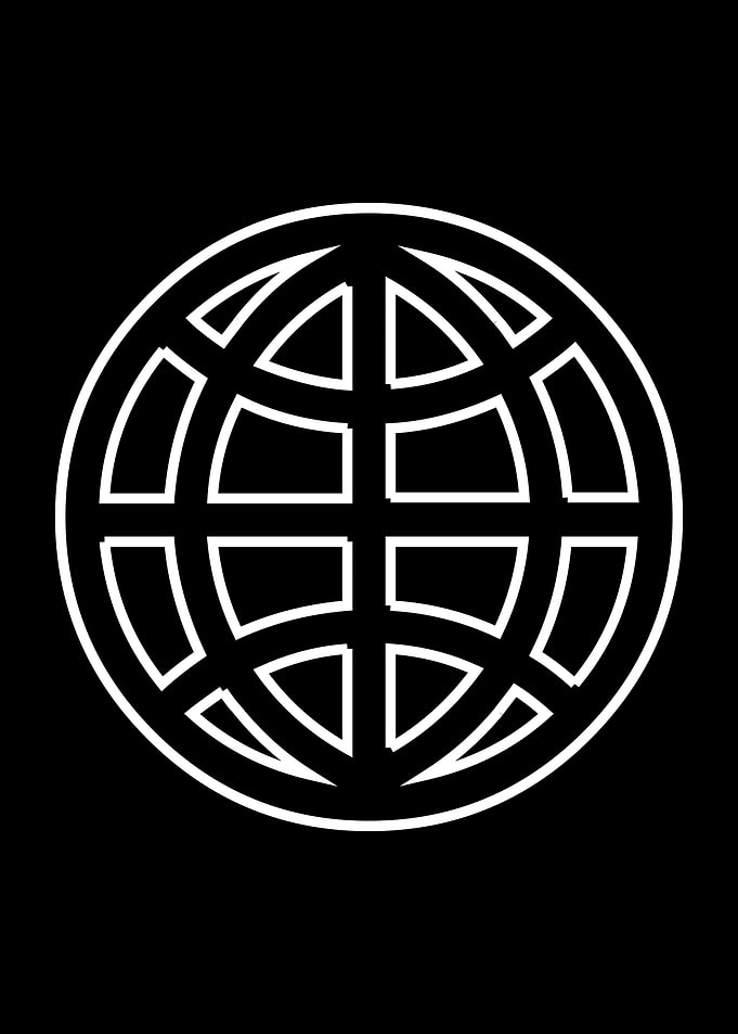 White Globe Icon