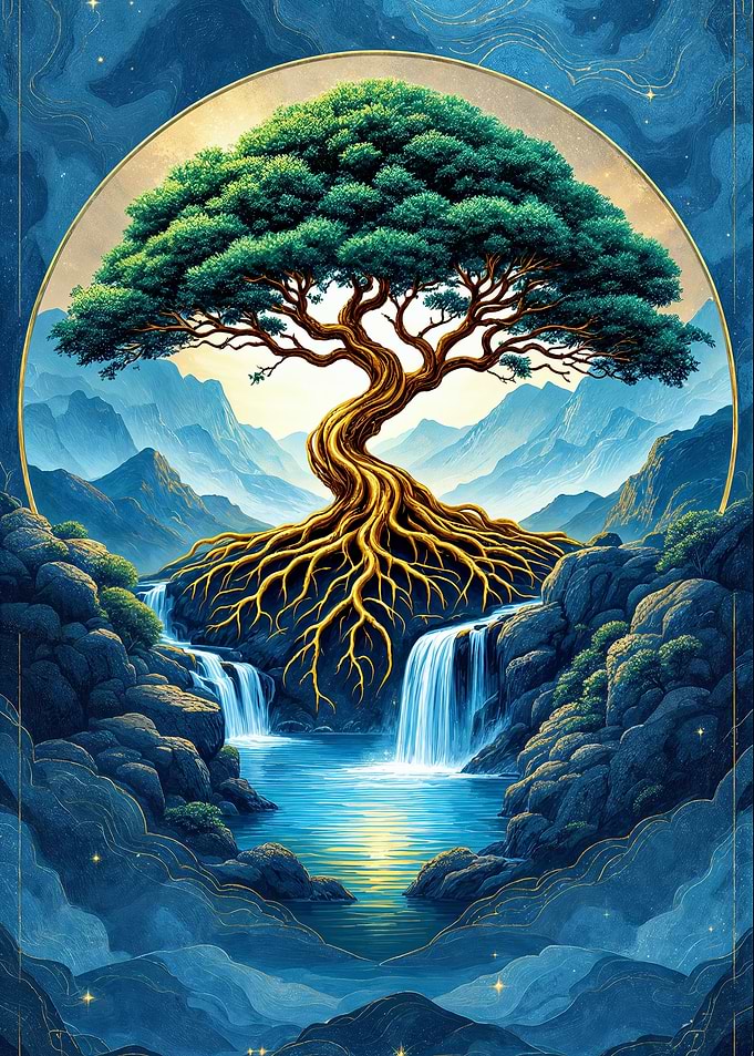 Golden Tree Waterfall