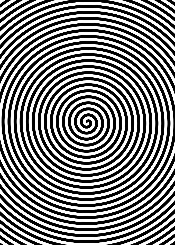 Black and White Spiral