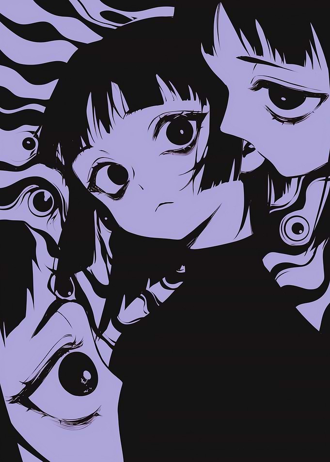 Anime Girl with Eyes