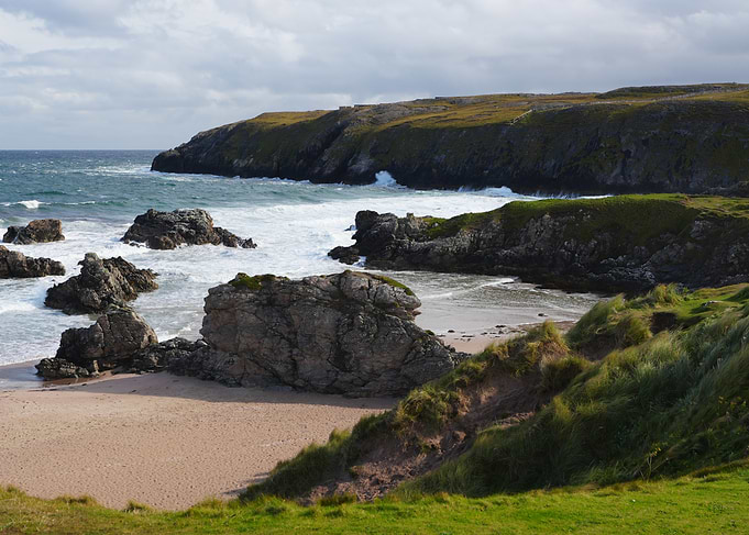 Rocky Coastline with Sandy Beach