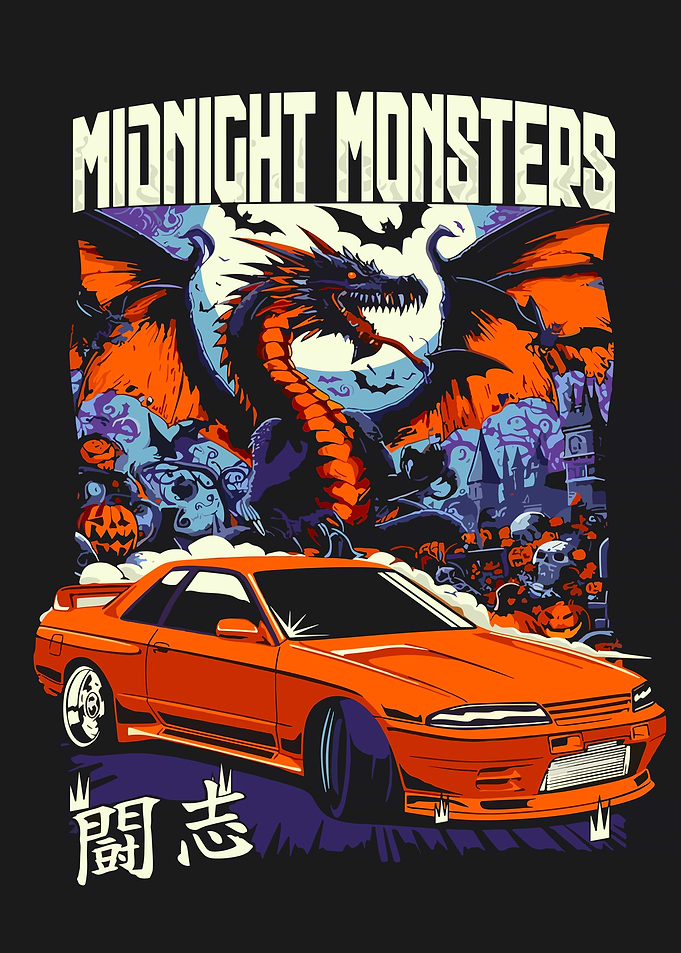 Midnight Monsters Dragon Car