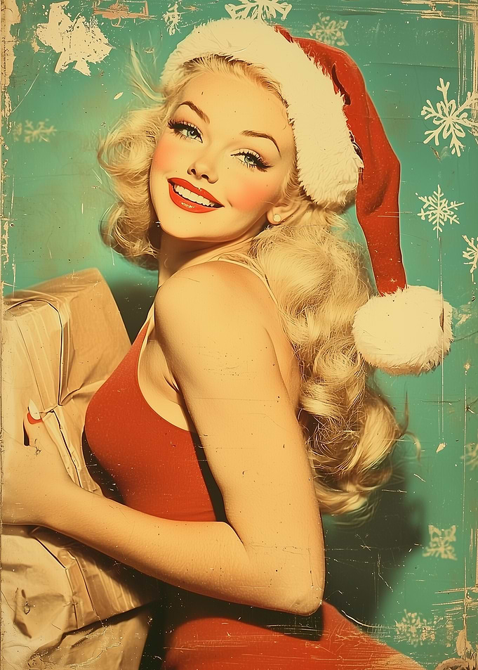 Vintage Christmas Pinup