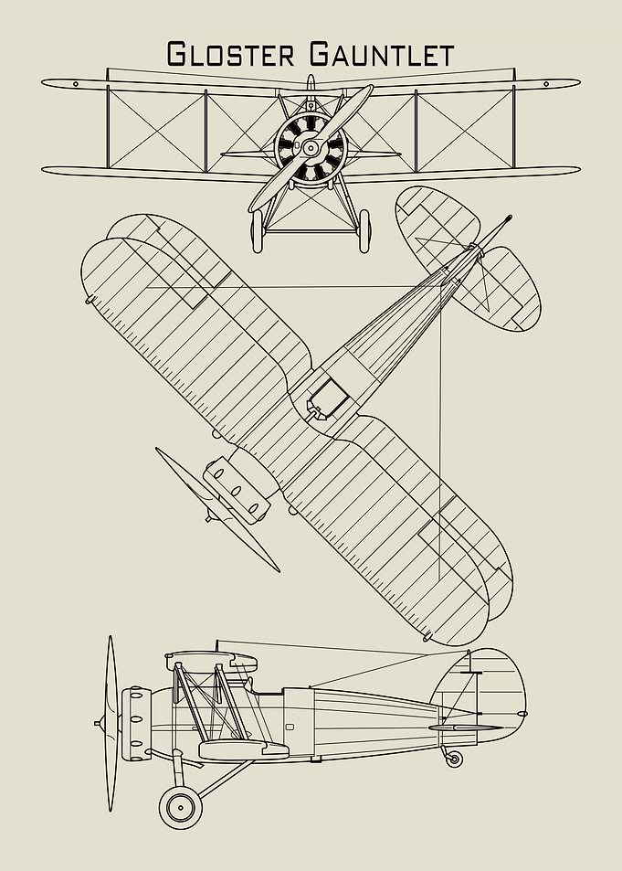 Gloster Gauntlet Biplane