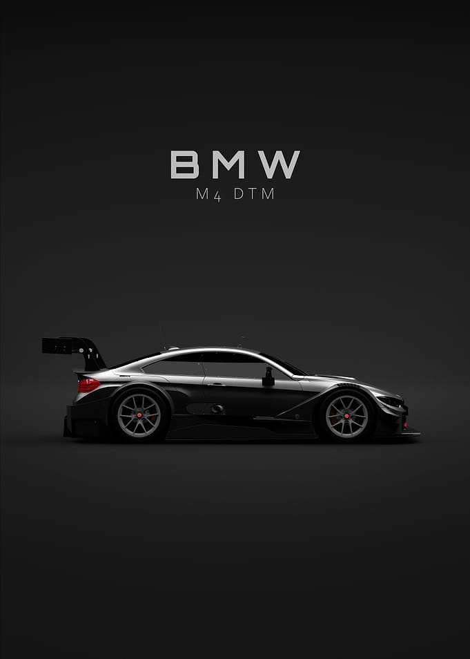 BMW M4 DTM 2015 Race Car - Black - Spescs
