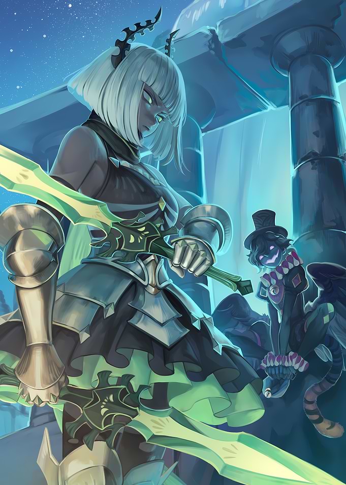 Dark Knight with Twin Blades