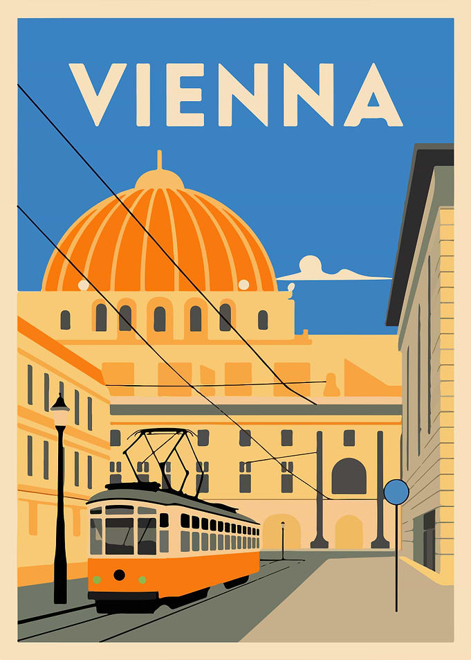 Vienna Cityscape Poster