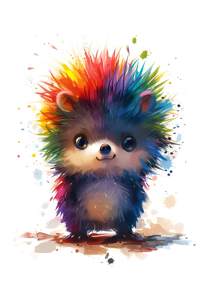 Rainbow Hedgehog