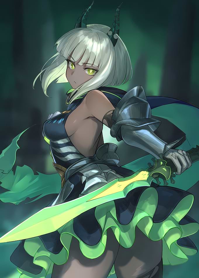 Green-Haired Warrior