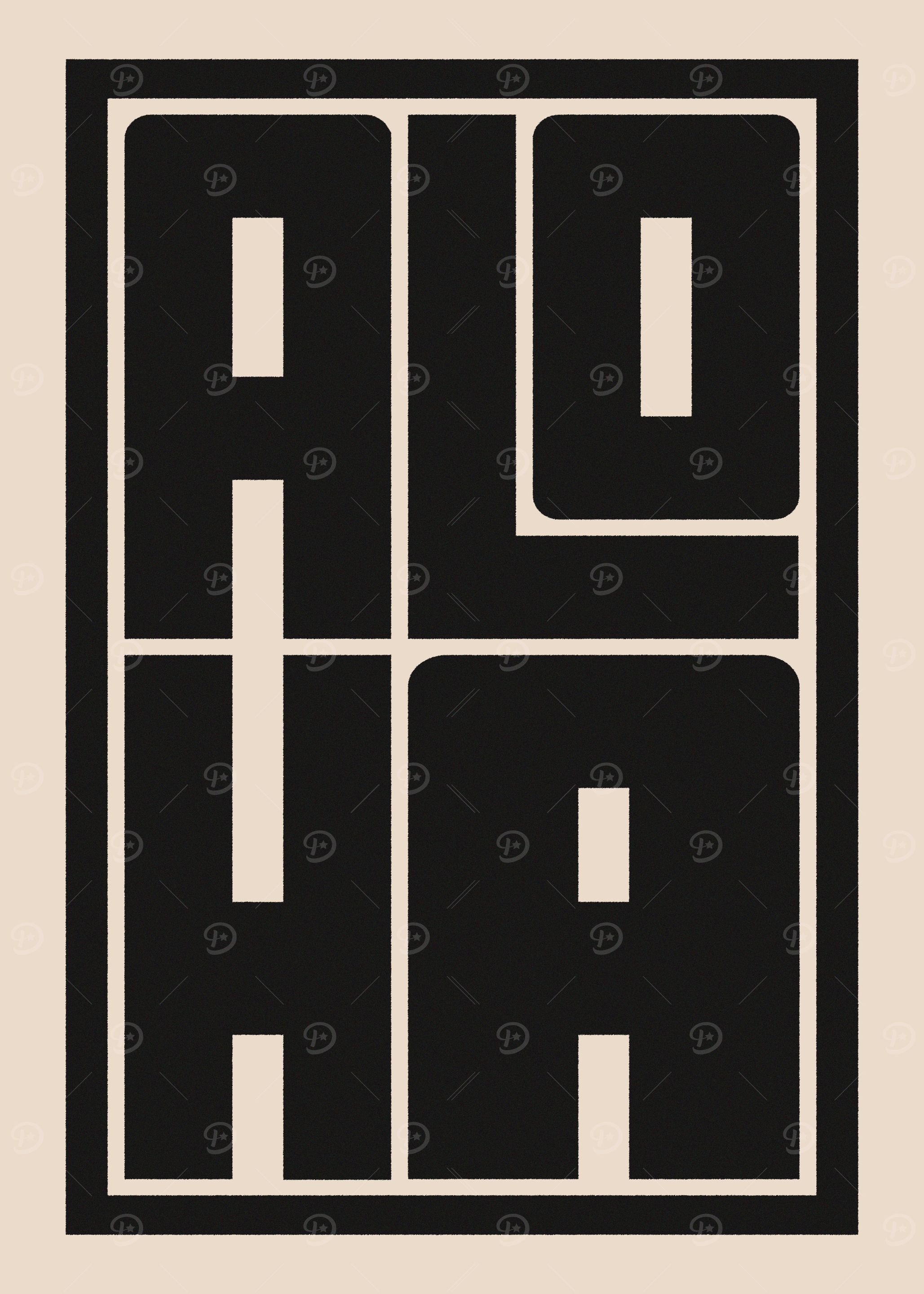 Aloha Typography Hawaii