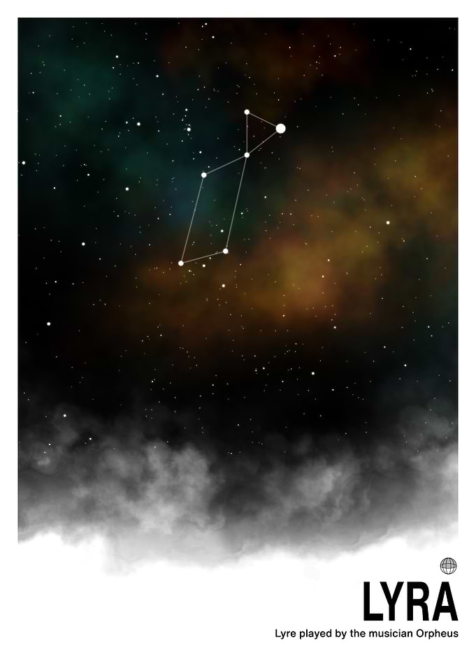 Lyra Constellation Print