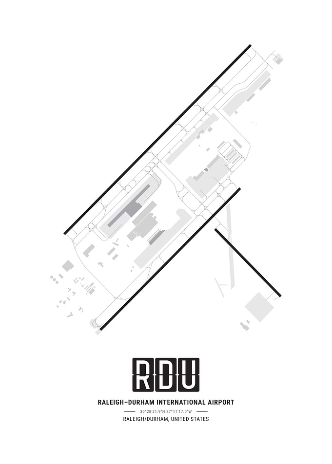 Raleigh-Durham Airport Map