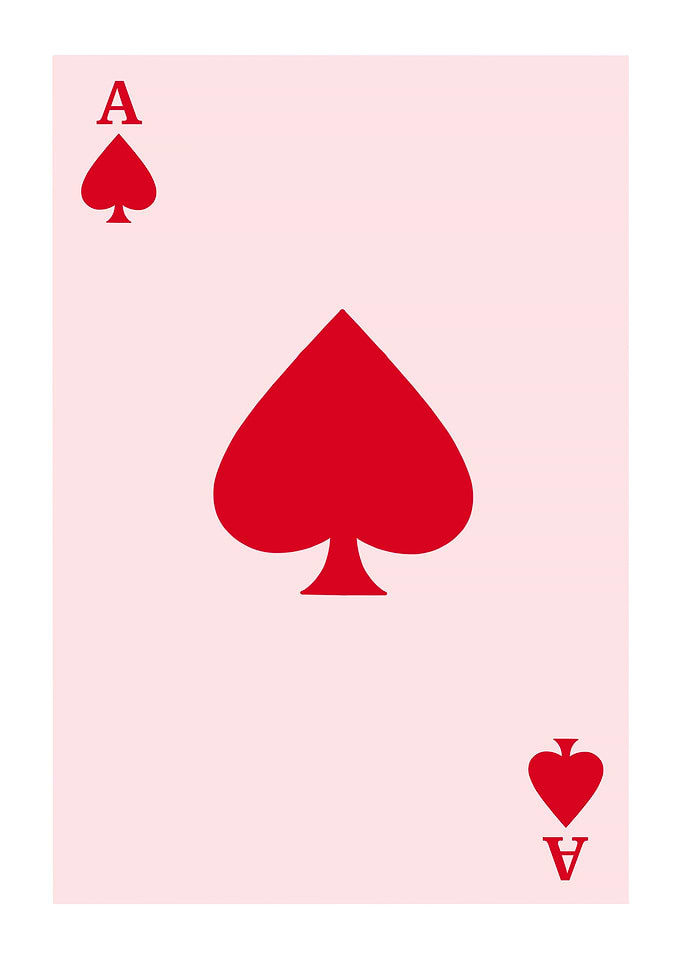Ace of Spades Playing Card