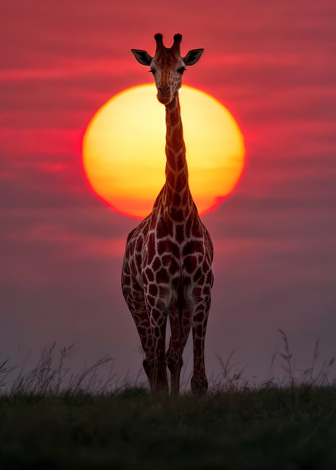 The Sunset Giraffe
