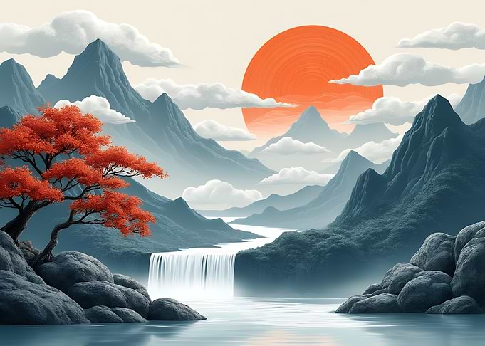 Blue Grey Mountains
