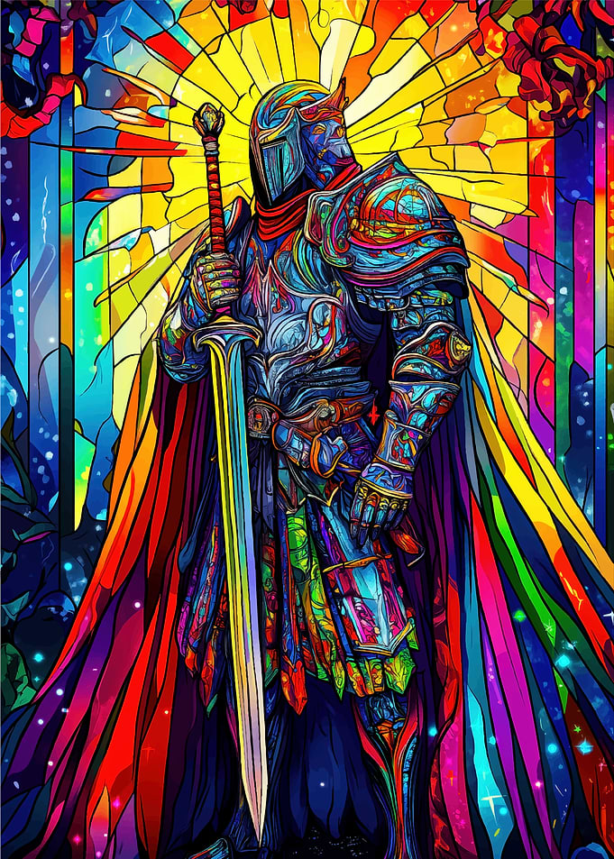 Stained Glass Knight