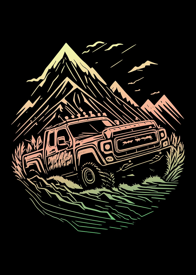 Off-Road Truck Mountain