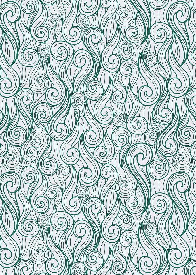Teal Swirls Pattern