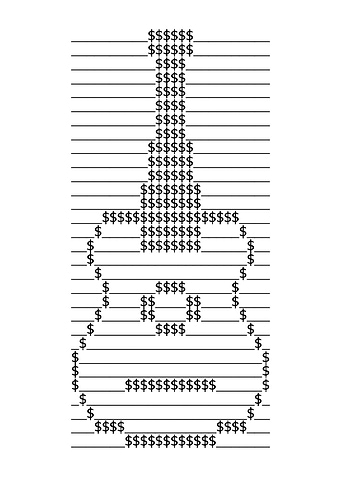 Guitar Text Art Dollar Sign Art