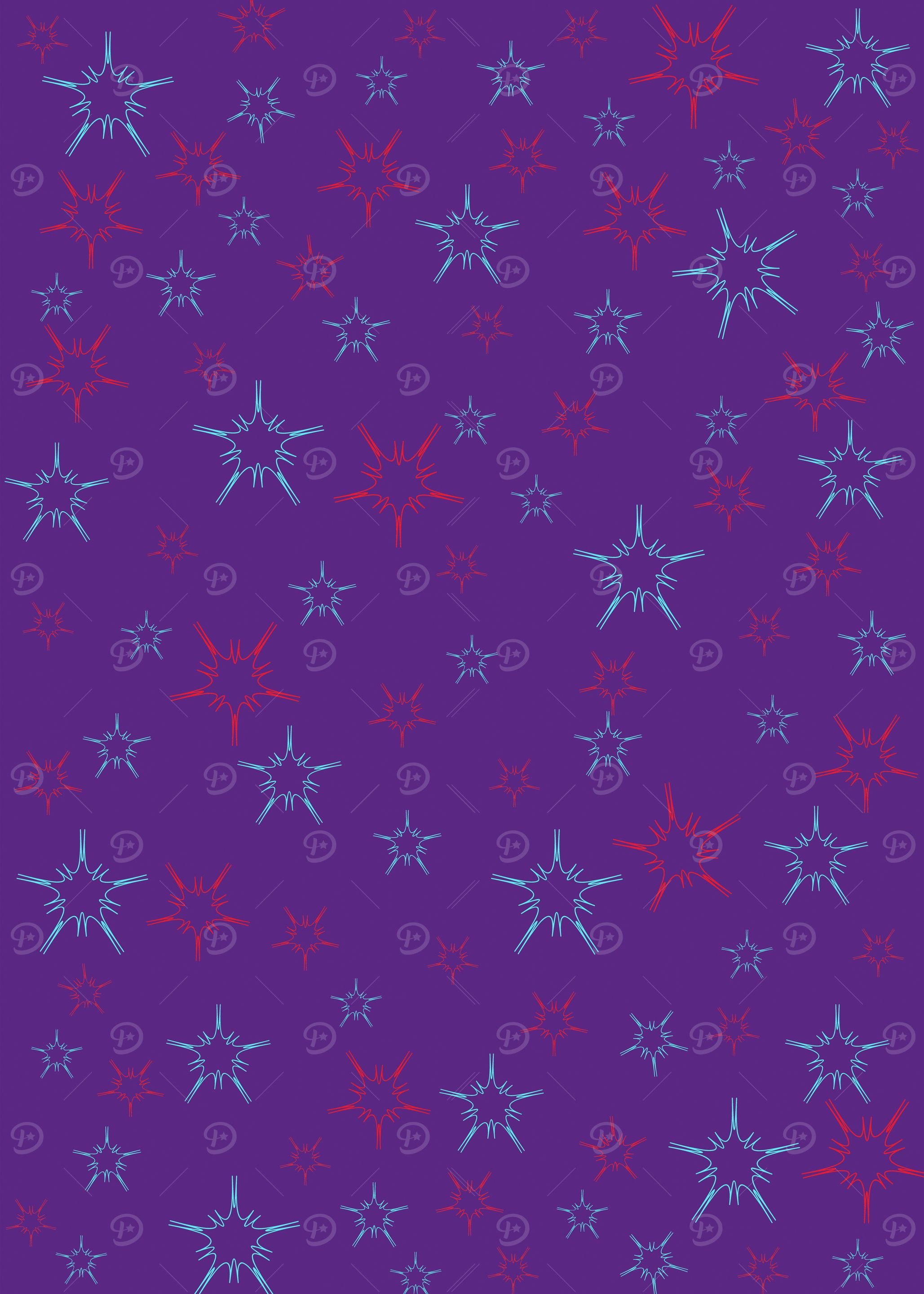 Purple Starburst Pattern