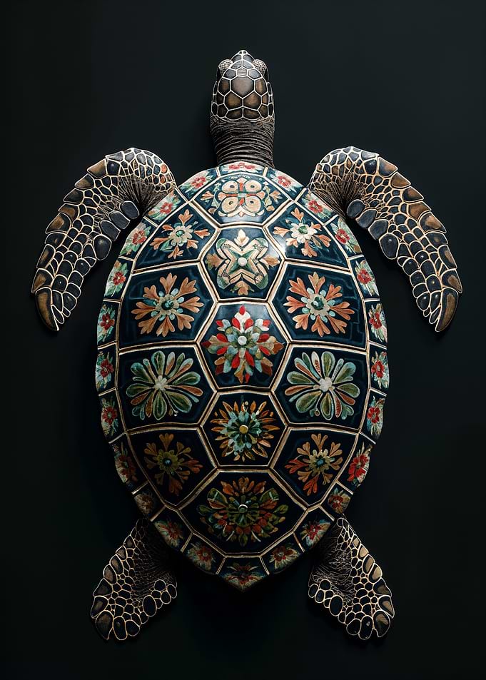 Ornate Turtle Shell