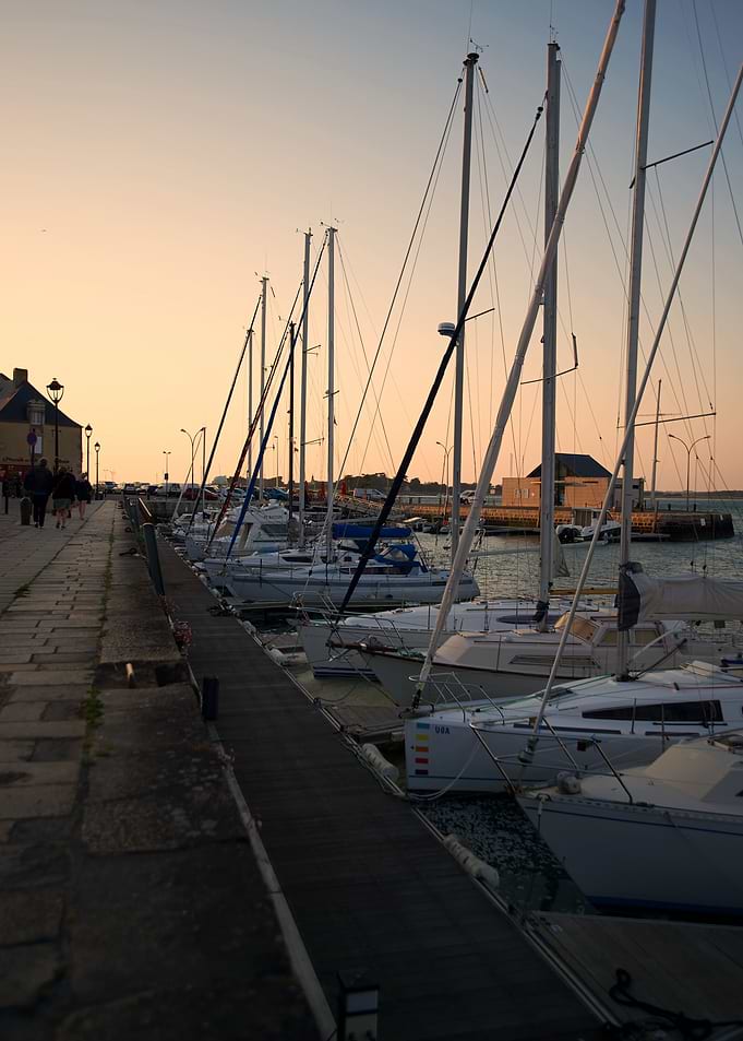 Sailboats at Sunset Dock