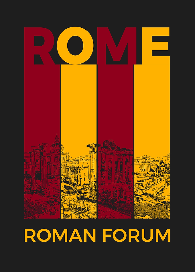 Rome Roman Forum Graphic