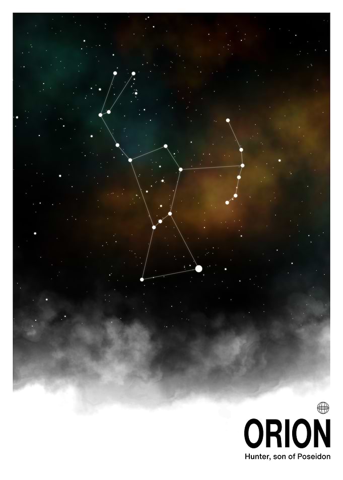 Orion Constellation Art Print