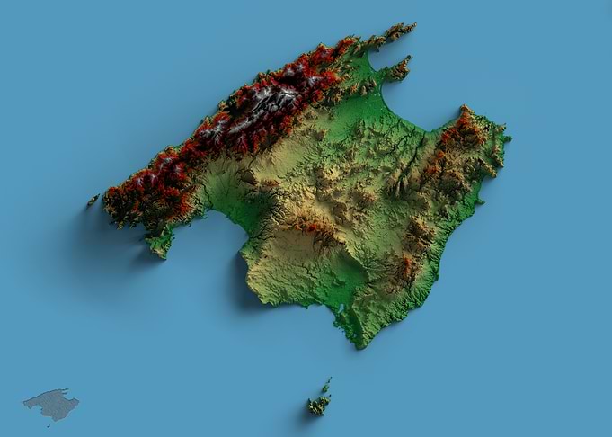 3D Map of Mallorca