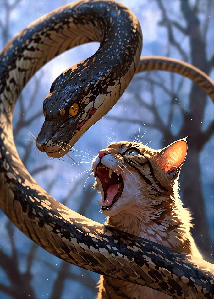 Cat vs Snake