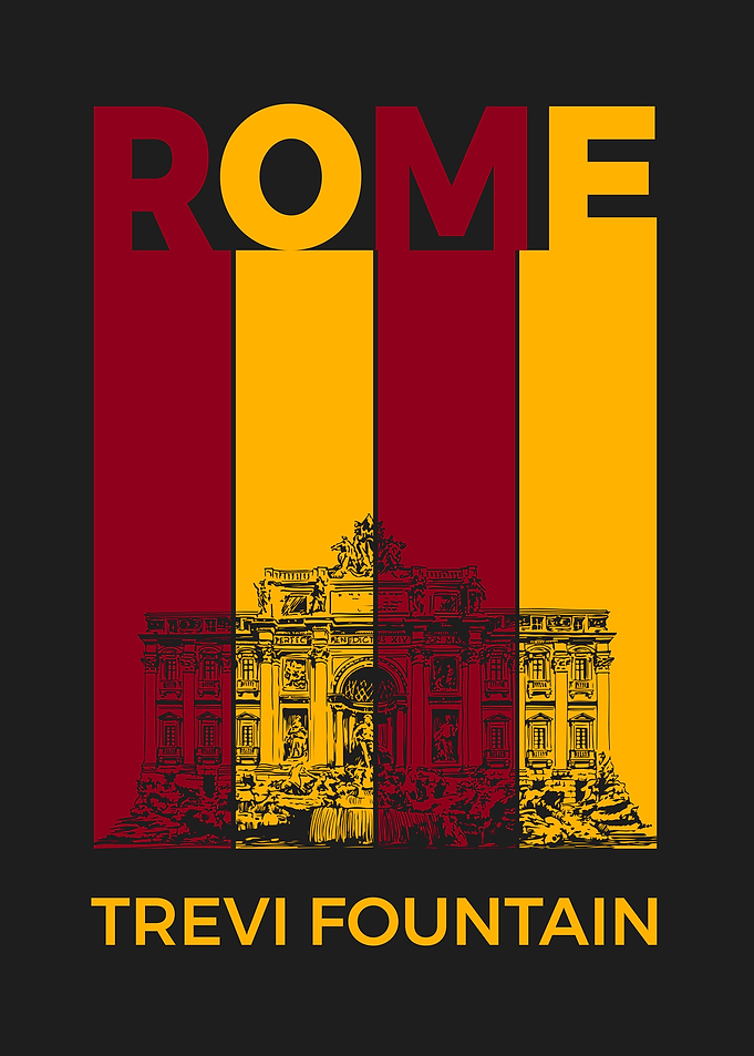 Rome Trevi Fountain Print