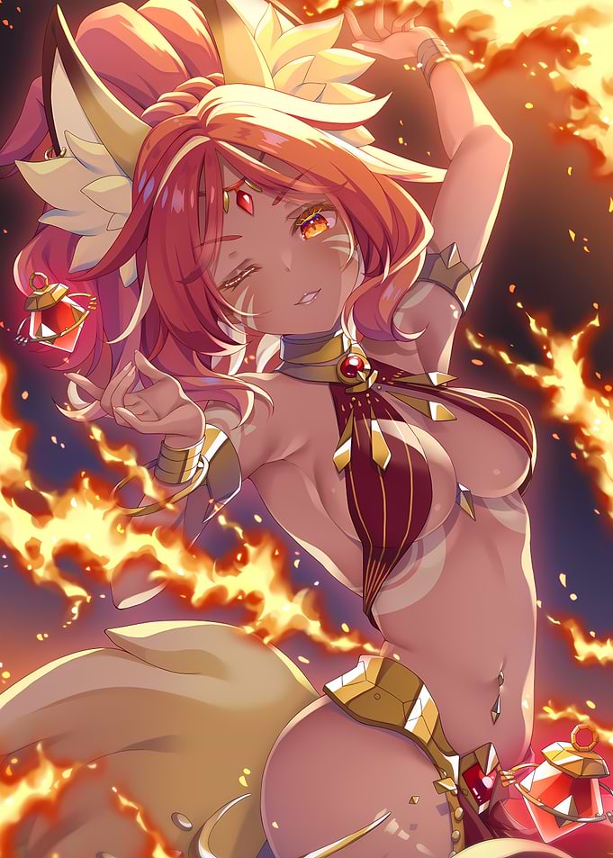 Anime Fire Goddess